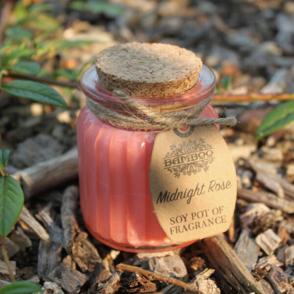 6x Vela de Cera de Soja Tarro - Rosa - Imagen 5