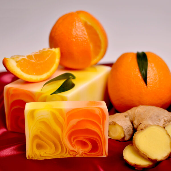 Barra de Jabón Hecho a Mano  1.2kg - Naranja y Jengibre - Imagen 4