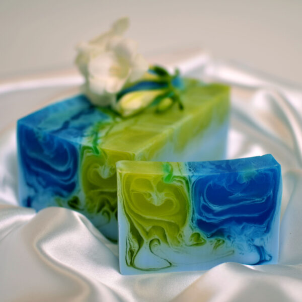 Barra de Jabón Hecho a Mano 1.2kg - Jazmín y té verde - Imagen 5