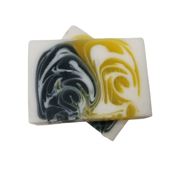 Jabón Artesanal 1,2kg - Día y Noche- Amarillo y Negro - Imagen 2