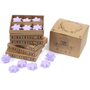 Cajas de 6 Ceras de Soja -Campos de lavanda