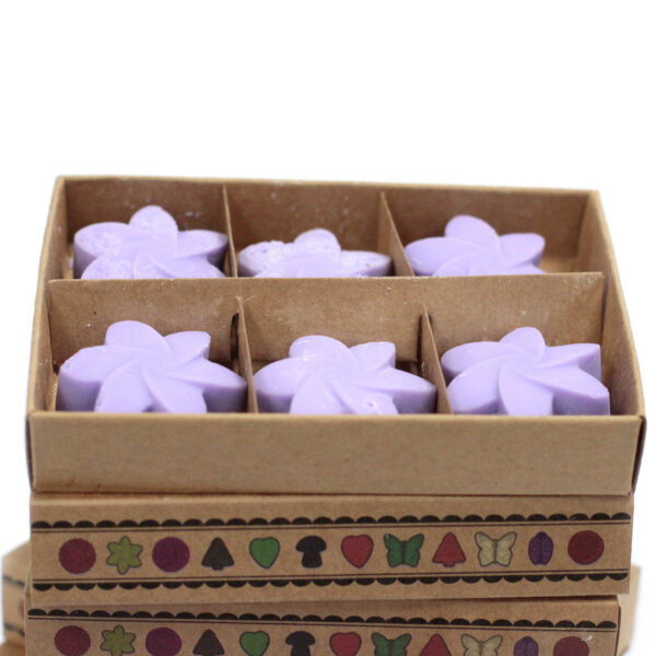 Cajas de 6 Ceras de Soja -Campos de lavanda - Imagen 4