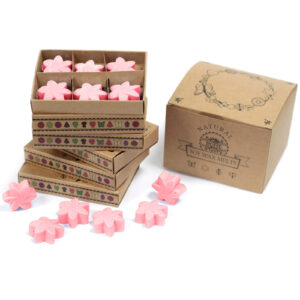 Cajas de 6 Ceras de Soja - Rosa clásica