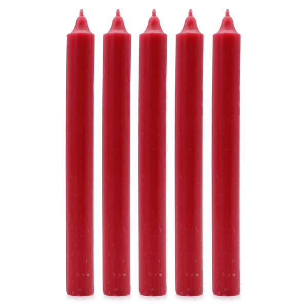 100x Velas de Color a Granel - Rojo Rústico - Paquete de 100 - Imagen 2