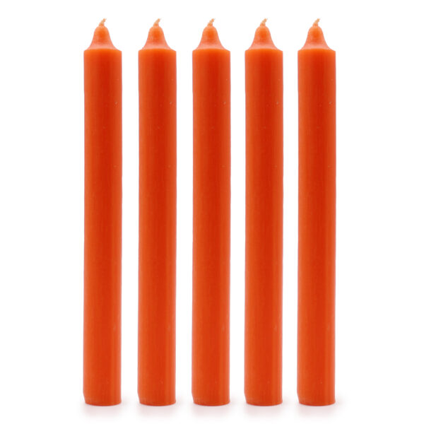 100x Velas de Color a Granel - Naranja Rústico - Paquete de 100 - Imagen 2