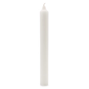 100x Velas de Color a Granel - Blanco Rústico - Paquete de 100