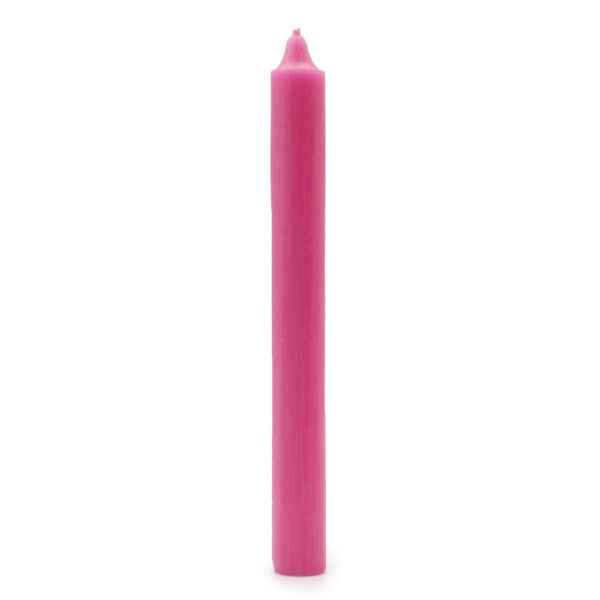 100x Velas de Color a Granel - Rosa Fuerte Rústico - Paquete de 100
