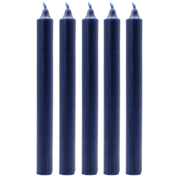 100x Velas de Color a Granel - Azul Marino Rústico - Paquete de 100 - Imagen 2