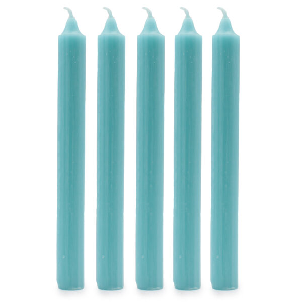 100x Velas de Color a Granel - Azul Claro Rústico - Paquete de 100 - Imagen 2