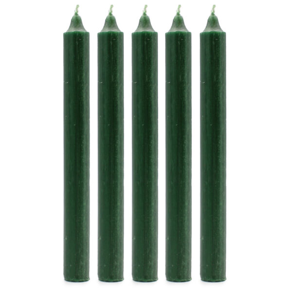100x Velas de Color a Granel - Verde Acebo Rústico - Paquete de 100 - Imagen 2