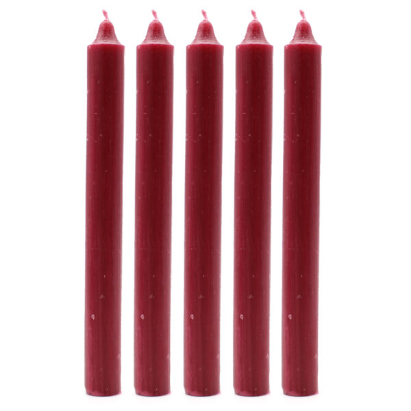 100x Velas de Color a Granel- Borgoña Rústico - Paquete de 100 - Imagen 2