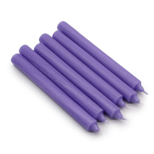 100x Velas de Color a Granel - Lila Rústico - Paquete de 100 - Imagen 3