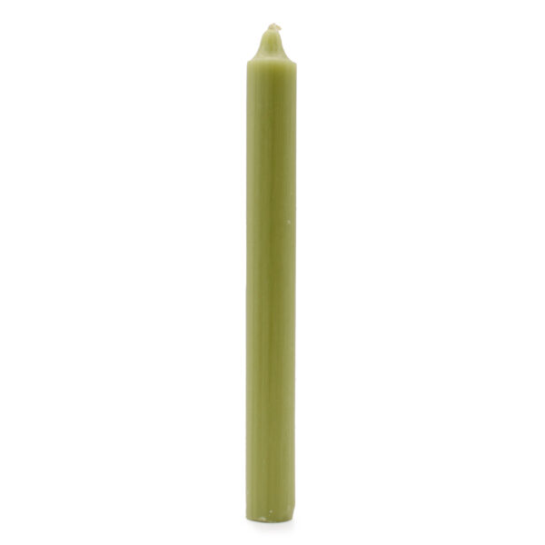 100x  Velas de Color a Granel - Verde Oliva Rústico - Paquete de 100