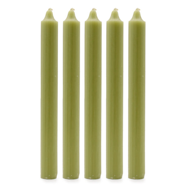 100x  Velas de Color a Granel - Verde Oliva Rústico - Paquete de 100 - Imagen 2