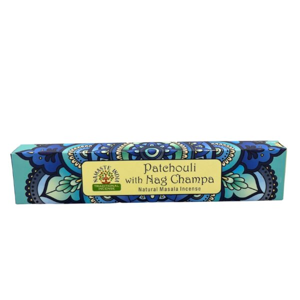 12x Incienso Namaste Mandala Masala - Pachulí y Nag Champa - Imagen 2