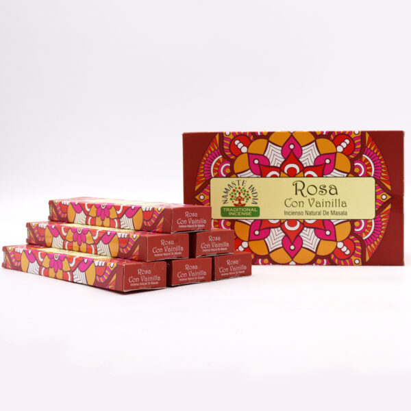12x Incienso Namaste Mandala Masala - Rosa y Vainilla - Imagen 4