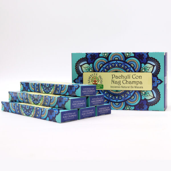 12x Incienso Namaste Mandala Masala - Pachulí y Nag Champa - Imagen 4