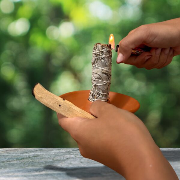 Soporte Quemador para Atados de Salvia y Palo Santo - Imagen 3