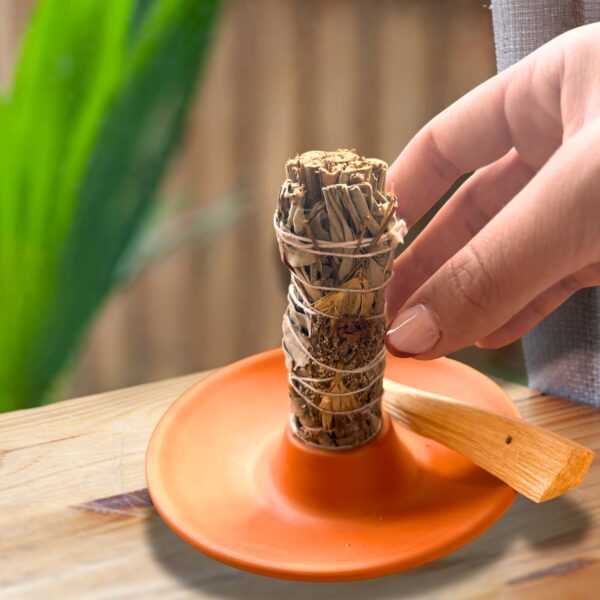 Soporte Quemador para Atados de Salvia y Palo Santo - Imagen 2