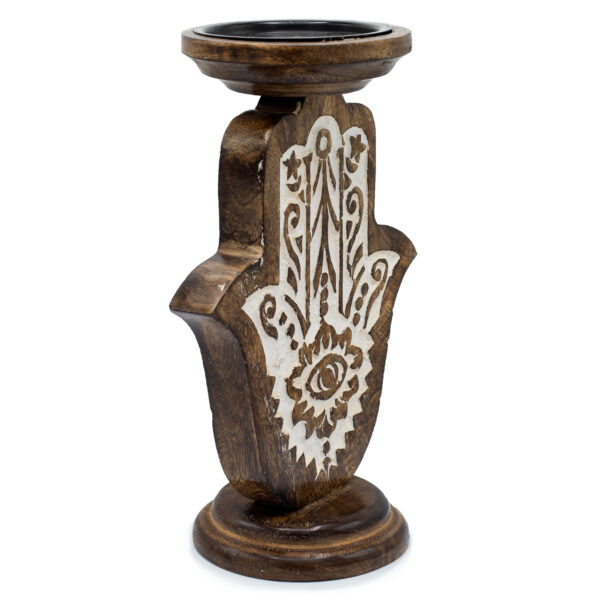 Soporte de Velas - Hamsa - Grande 25x18cm - Imagen 2