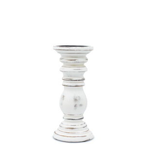 Soporte de Velas  Clásico - Blanco - 23x10cm - Pequeño
