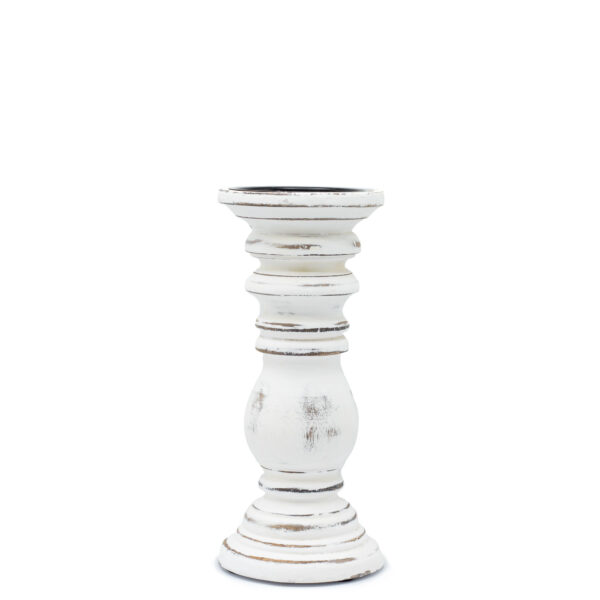 Soporte de Velas  Clásico - Blanco - 23x10cm - Pequeño