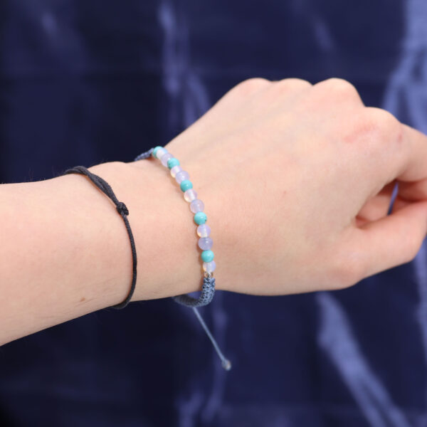 Vela de Cristal del Zodiaco con Pulsera de Piedras Preciosas - Piscis - Imagen 4