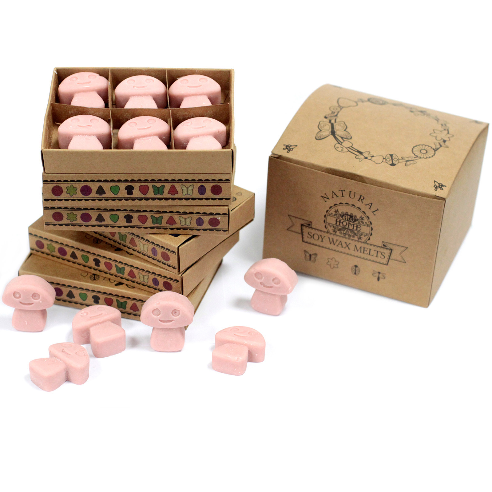Cajas de 6 Ceras de Soja - Cafe