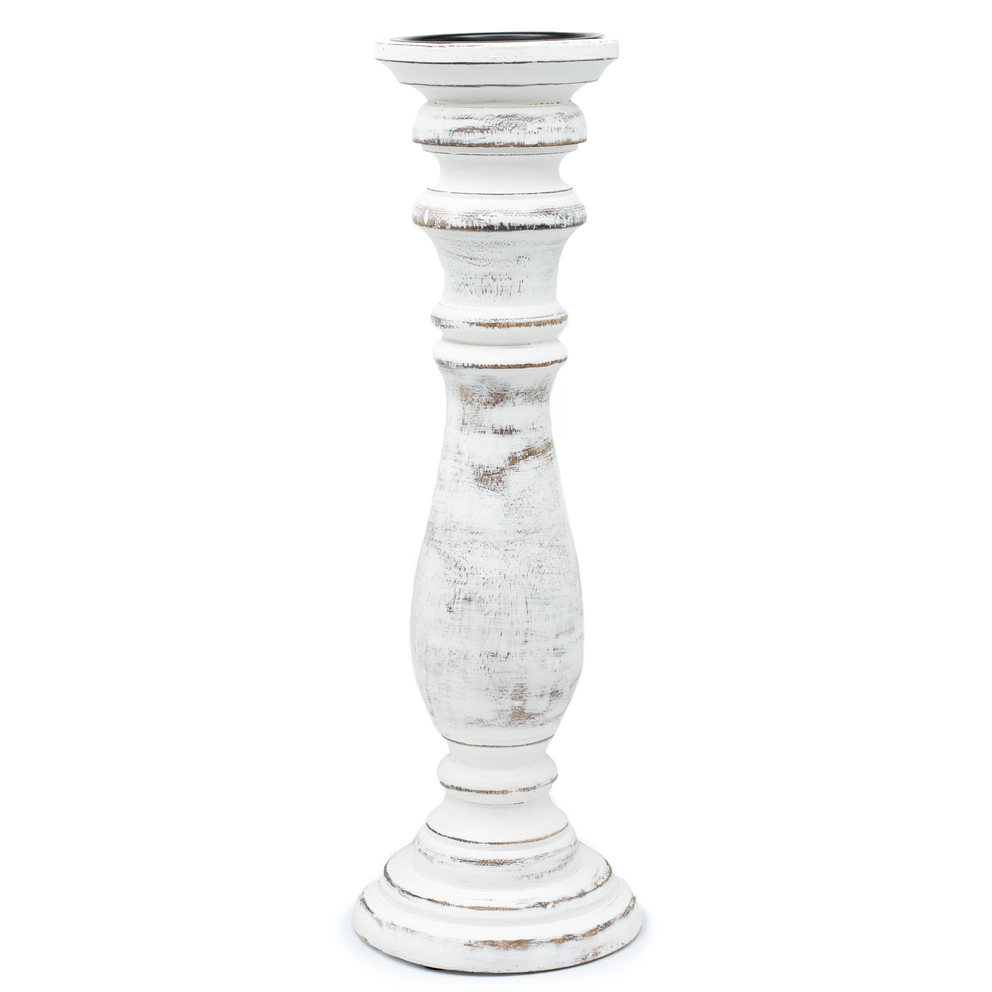 Soporte de Vela Clasico - Blanco - 37x10cm - Grande