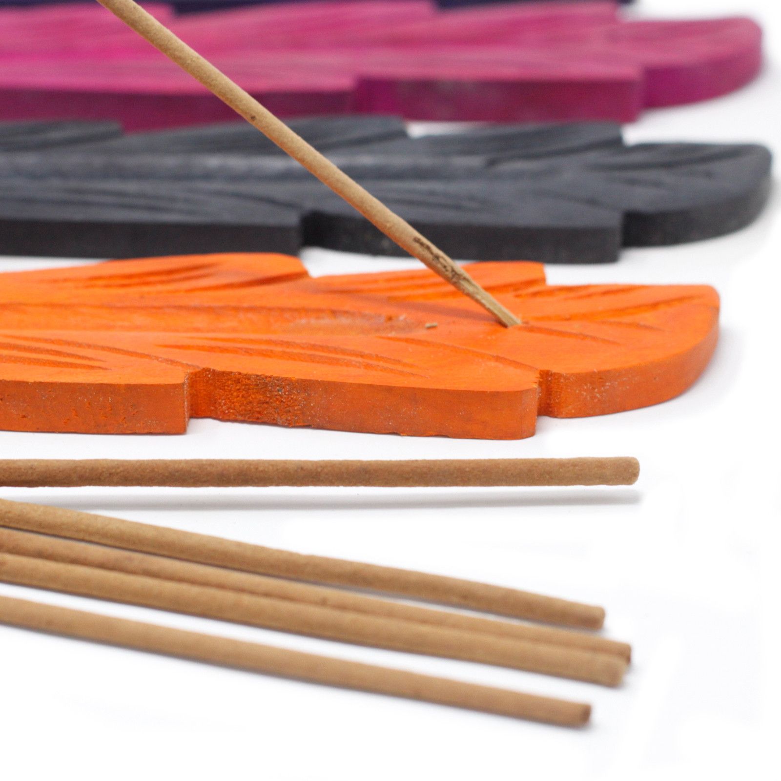 Leaf Coloured Ashcatcher 10" - Mango Wood - Imagen 4