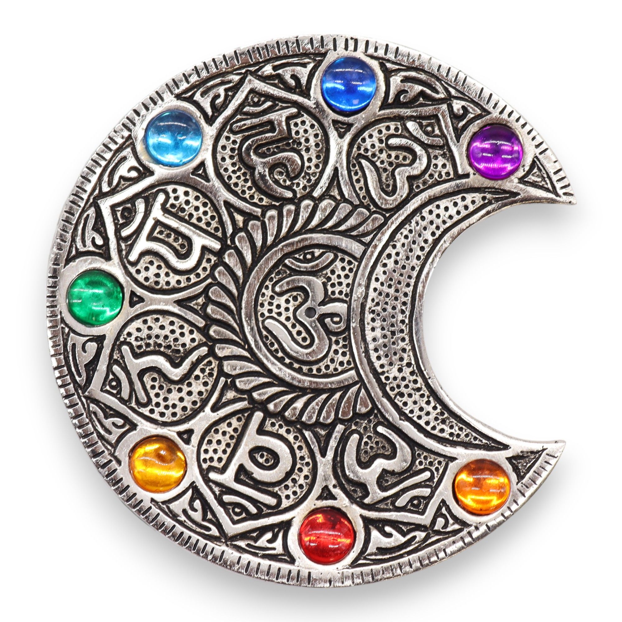 Porta-incienso Luna Siete Chakras 11.5cm - Imagen 4